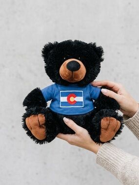 RBI Colorado T Shirt Black Bear Plush 10" Stuffed Animal 2021 Toy Teddy